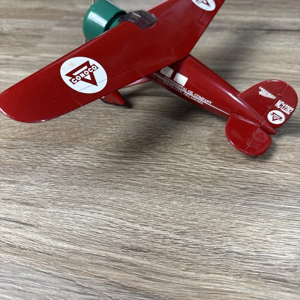 1932 Lockheed Vega 5C Special Conoco Diecast Plane Coin‎ Bank Limited Edition #8